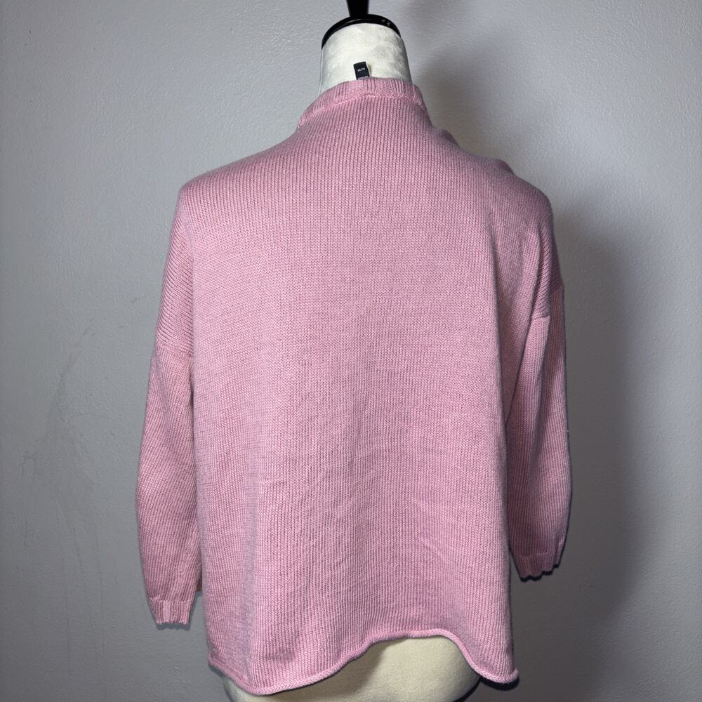 Eileen Fisher Women's Pink Cotton Linen Cardigan Sweater Size XS - Picture 3 of 3